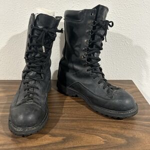 Vintage Matterhorn Leather GoreTex Combat Boots 9.5 N Black Made in USA Tactical